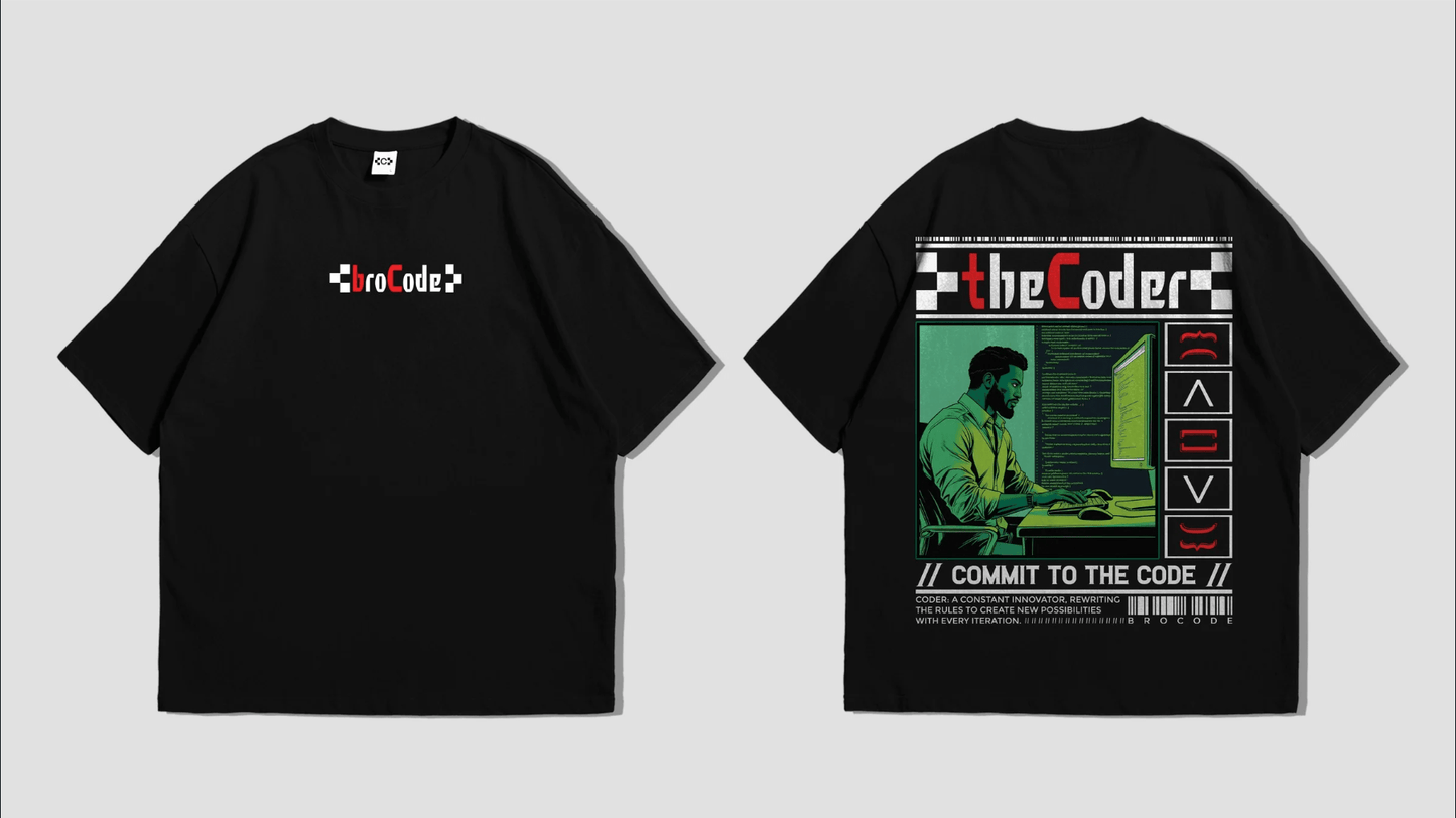 broCode T-Shirt β Commit to the Code - theCoder